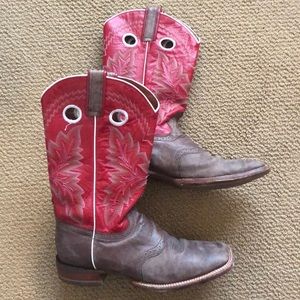 Size 9 Women’s Rocky Cowboy Boots - Brown and Red